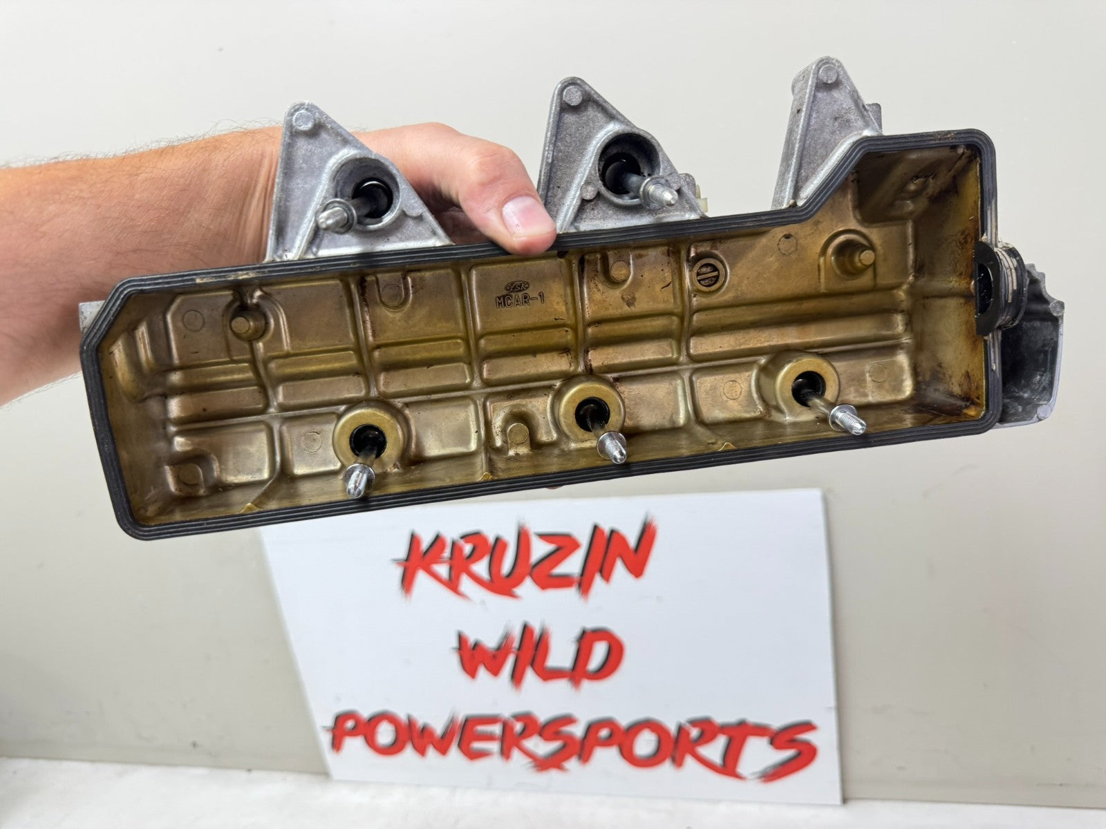 2002 Honda Goldwing GL1800 Engine Cylinder Head Upper Valve Cover Crankcase