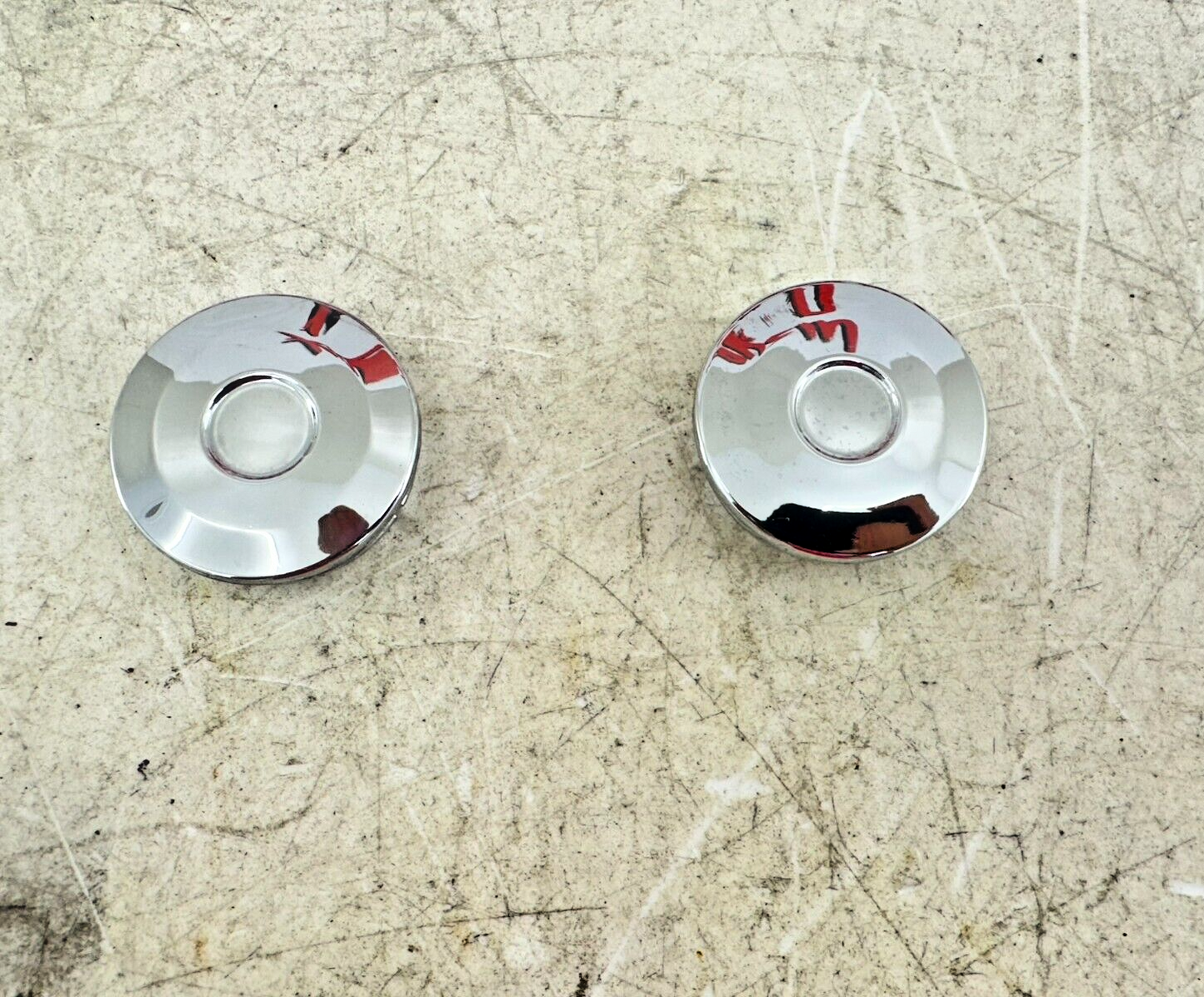 1999 HONDA VALKYRIE INTERSTATE Chrome Swing Arm Bolt Hole Covers Filler