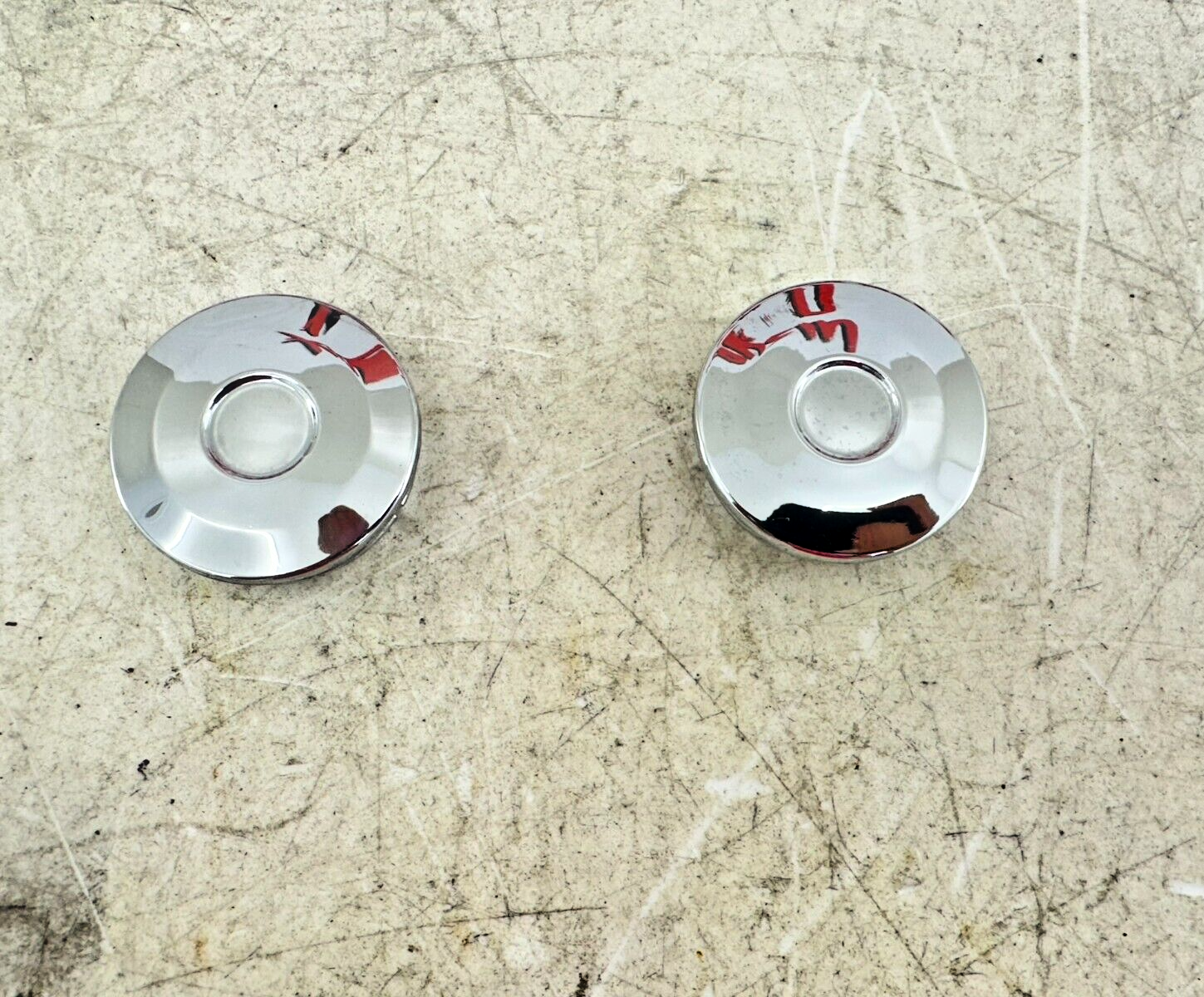 1999 HONDA VALKYRIE INTERSTATE Chrome Swing Arm Bolt Hole Covers Filler