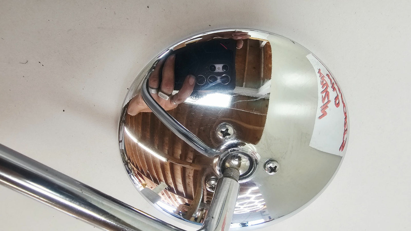 1995 HARLEY SOFTAIL FATBOY Chrome Round Mirrors Left Right Set