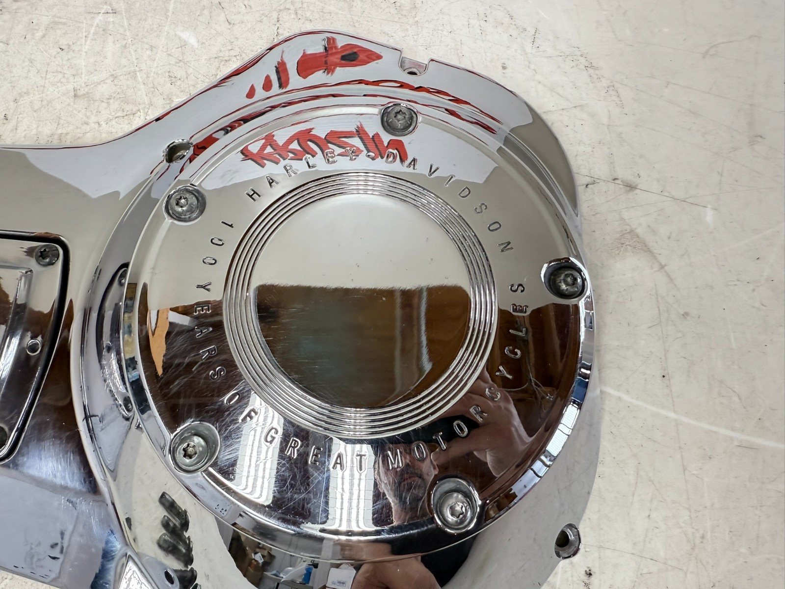 2003 HARLEY ELECTRA GLIDE Outer Primary Clutch Cover 100th Anniversary