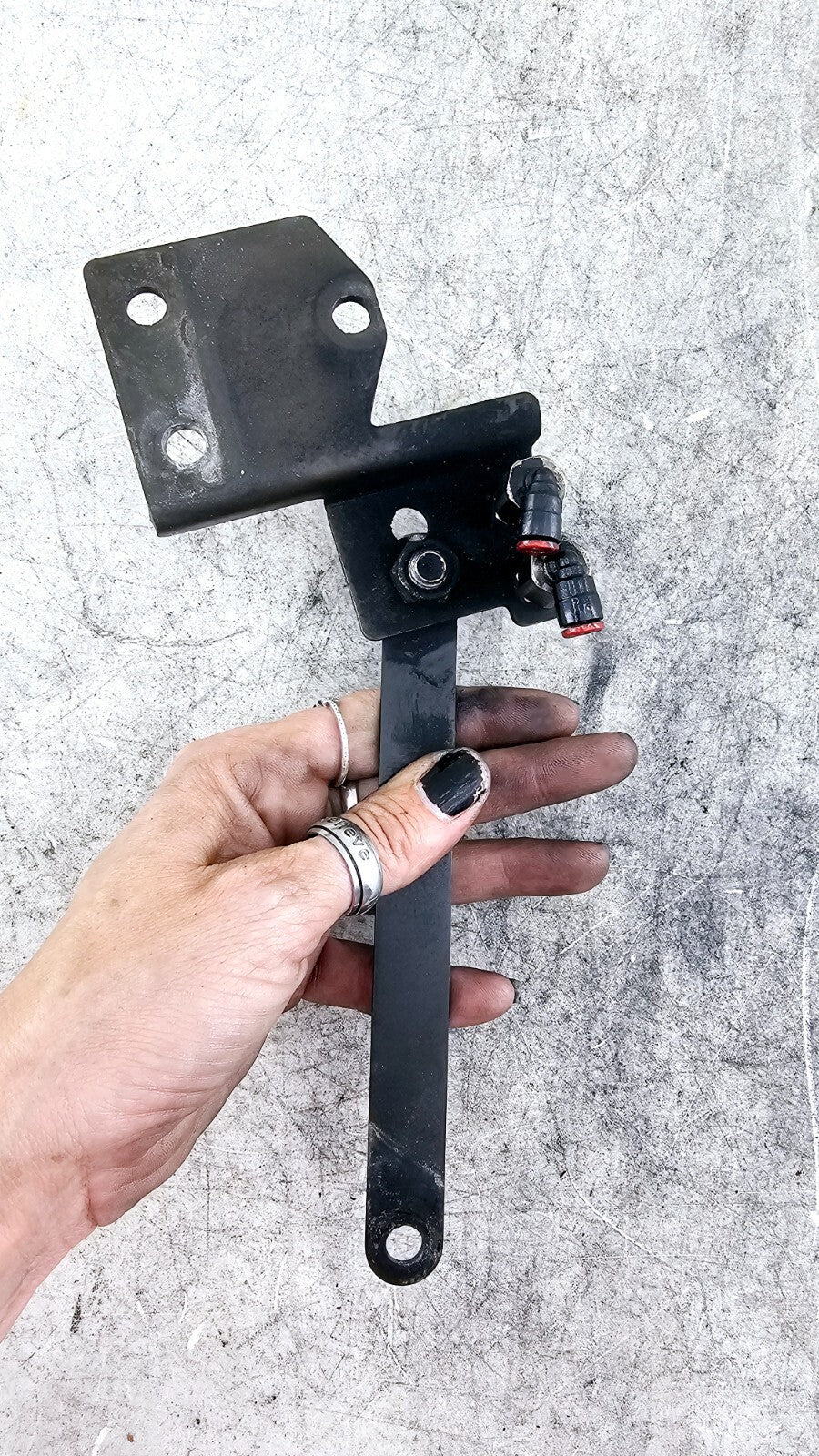 1998 HARLEY FLH ROADKING Back Rest Tour Pack Quick Release Docking Hardware