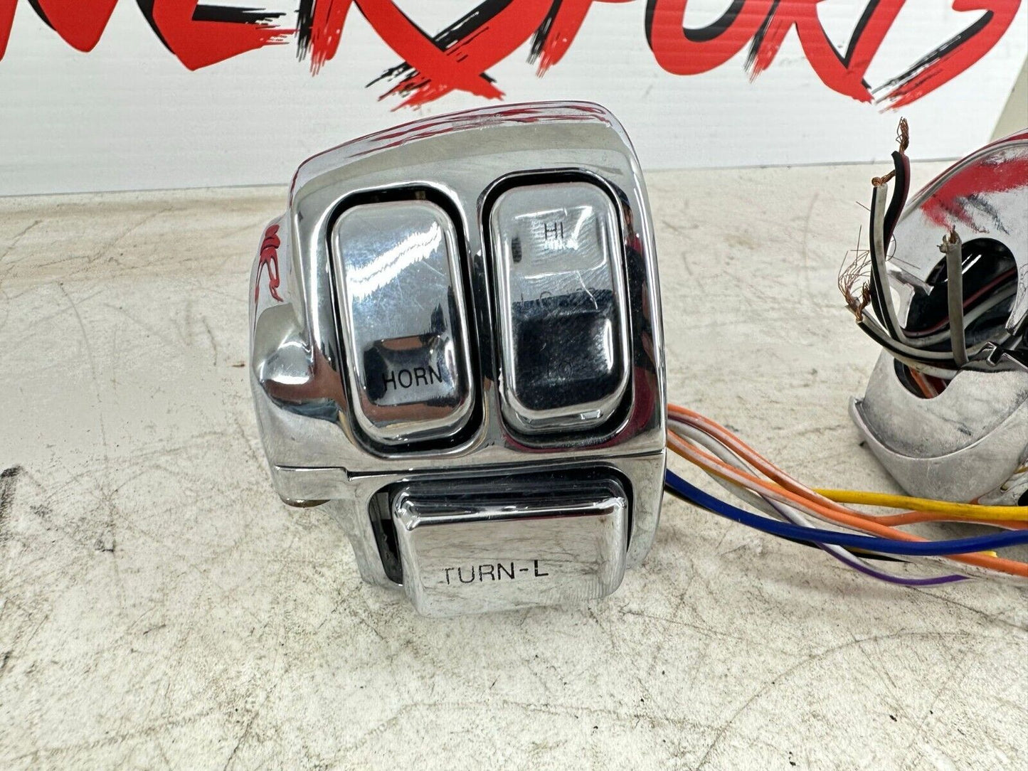 2003 HARLEY SOFTAIL Chrome Right Left Hand Controls Switch Housing