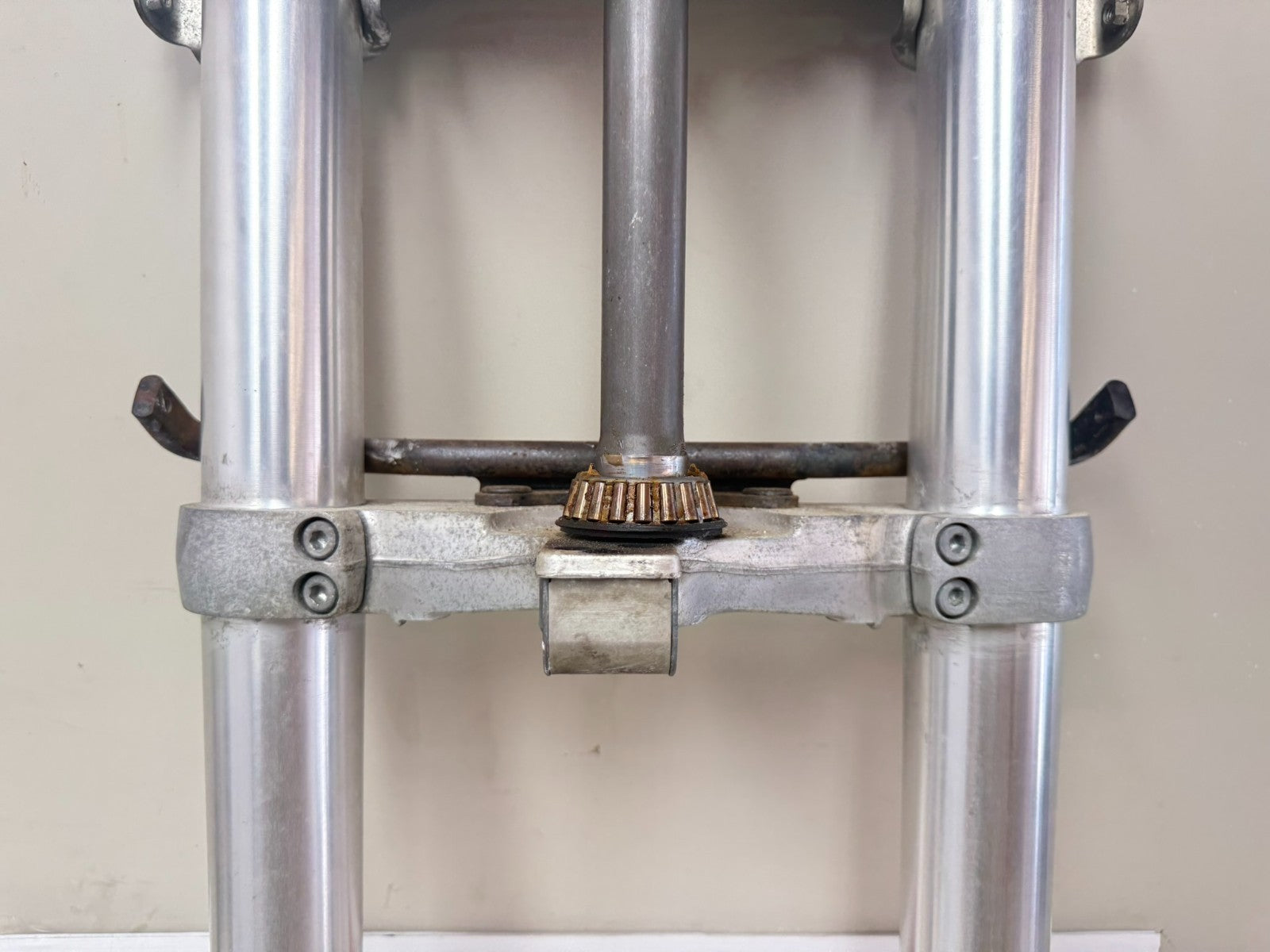 2001 HONDA VALKYRIE INTERSTATE Front End Forks Triple Tree Clamp Straight