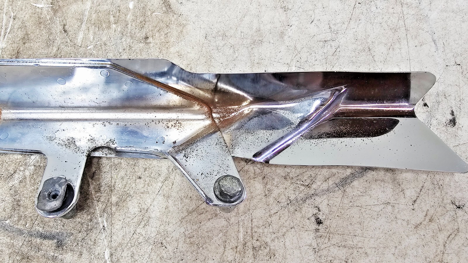 2003 HARLEY SOFTAIL DEUCE Chrome Upper Belt Cover Guard Shield