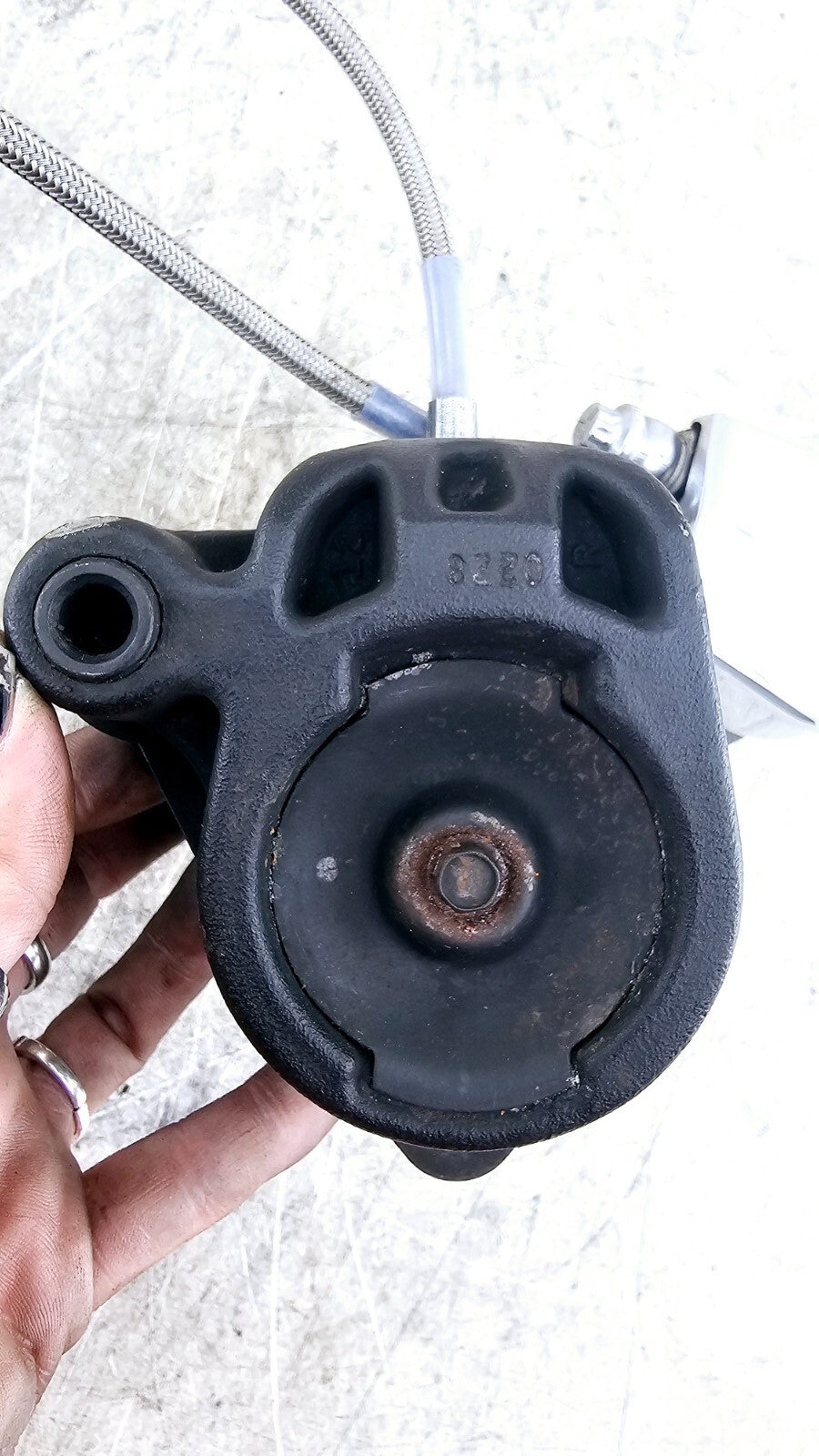 1998 HARLEY FLH ROADKING Dual Caliper Braided Hose +11/16 Chrome Master Cylinder