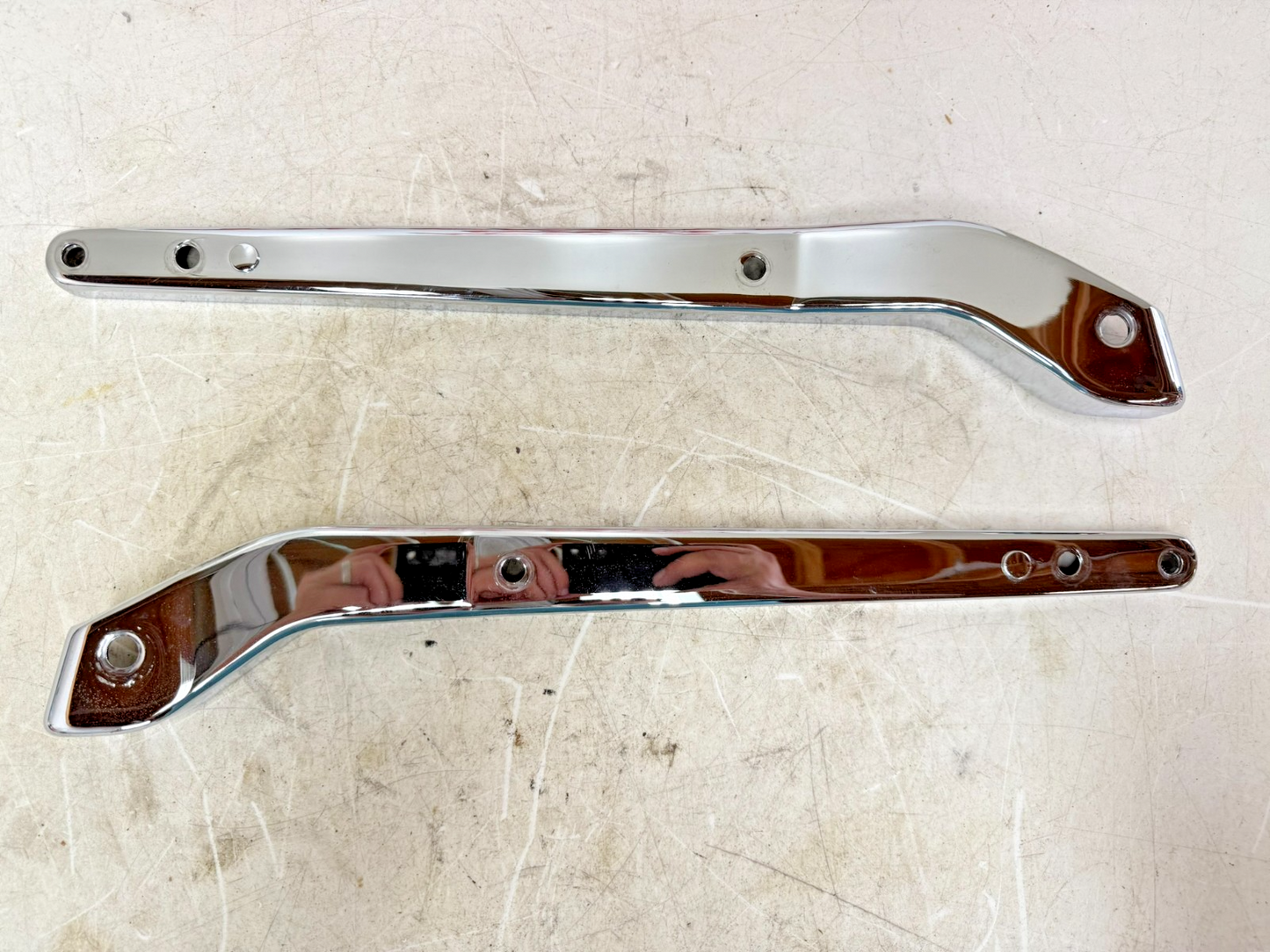 2003 HARLEY DYNA WIDE GLIDE Rear Fender Frame Chrome Strut Arm Bars