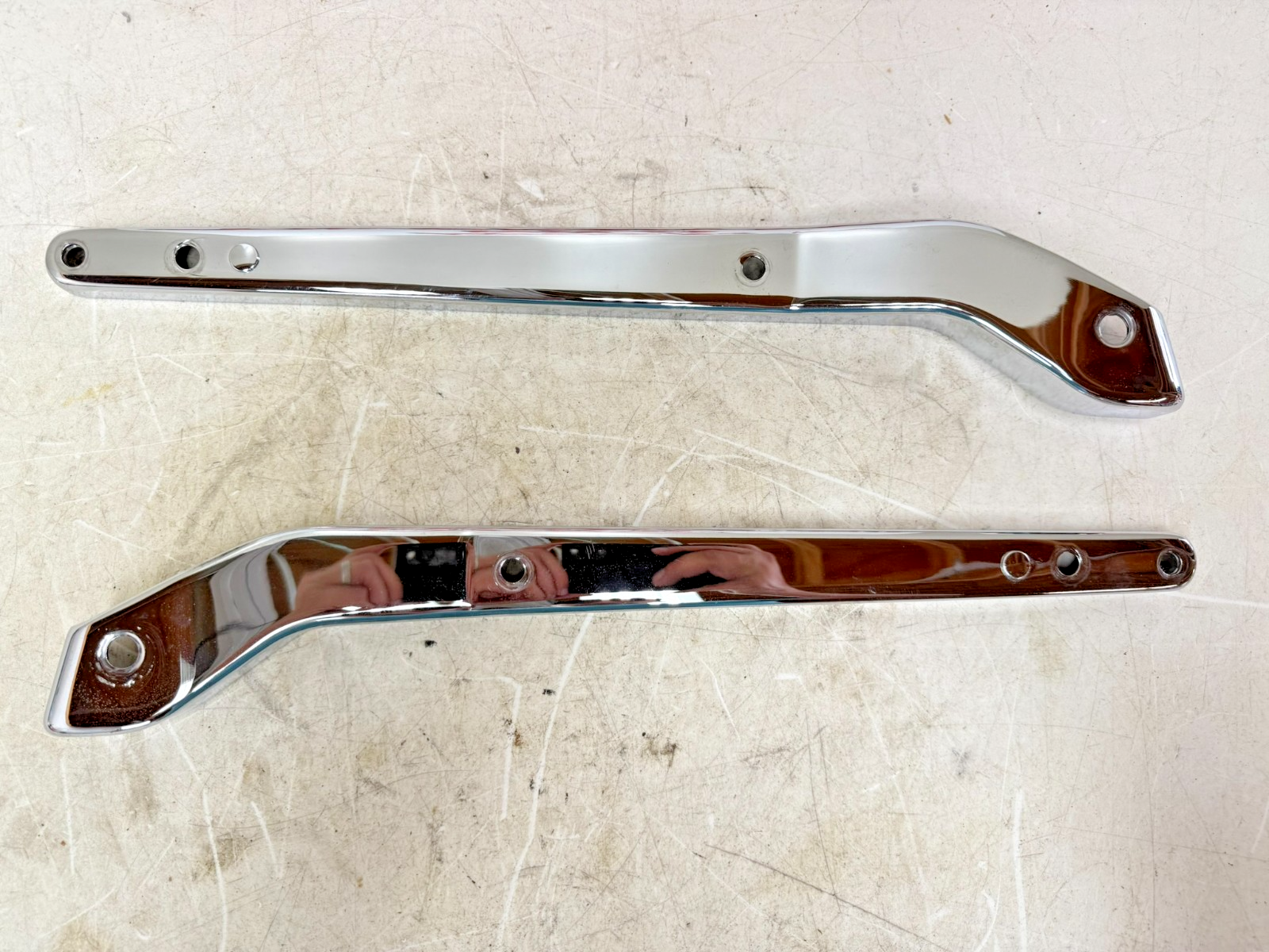2003 HARLEY DYNA WIDE GLIDE Rear Fender Frame Chrome Strut Arm Bars