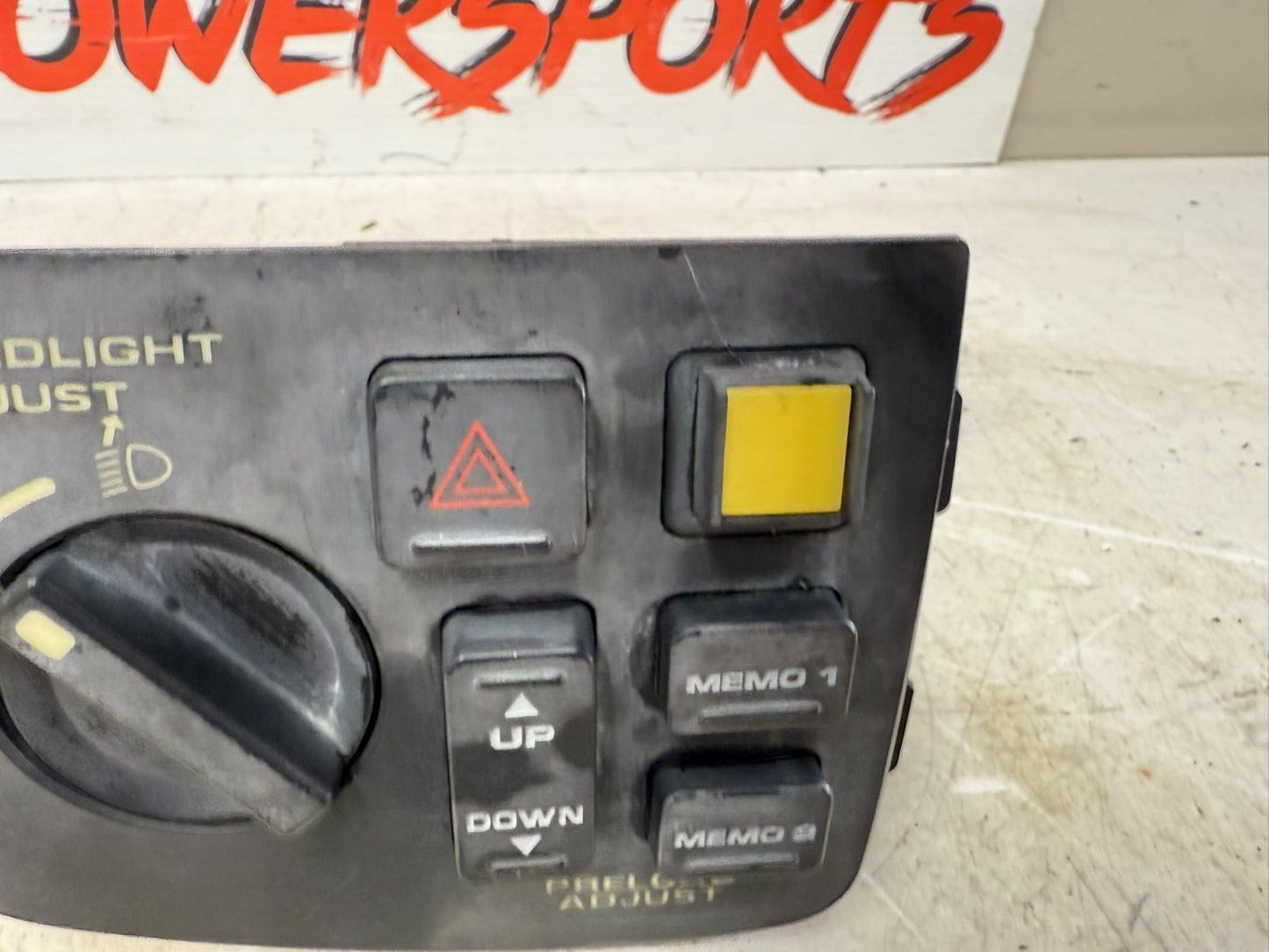 2002 Honda Goldwing GL1800 Headlight Control Preload Adjust Switch Panel