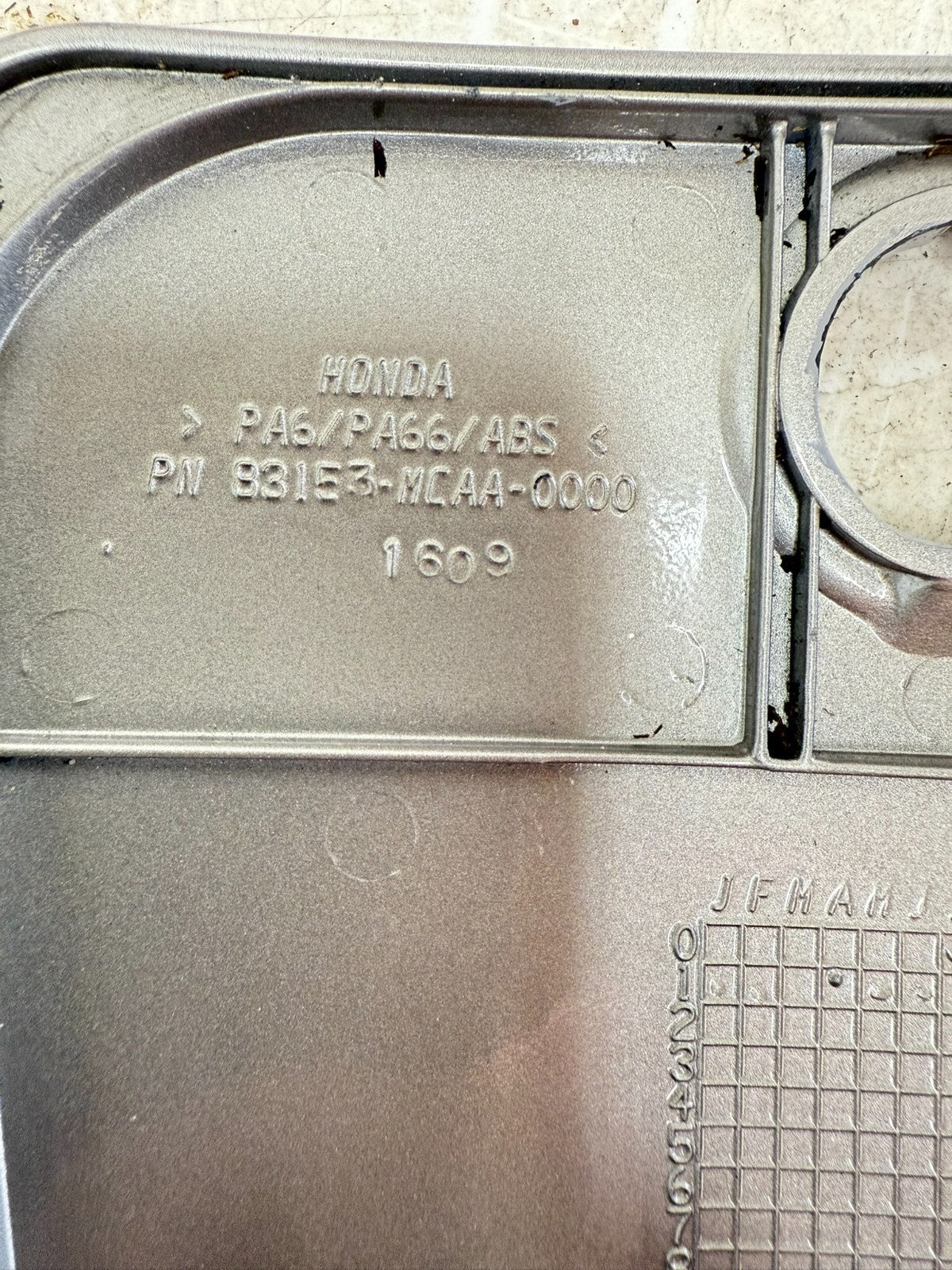 2002 Honda Goldwing GL1800 Gas Fuel Cap Access Panel Door