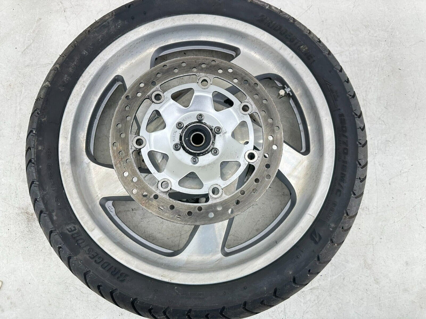 2004 Honda Goldwing GL1800 18" Front Wheel Rim Tire + Brake Rotors