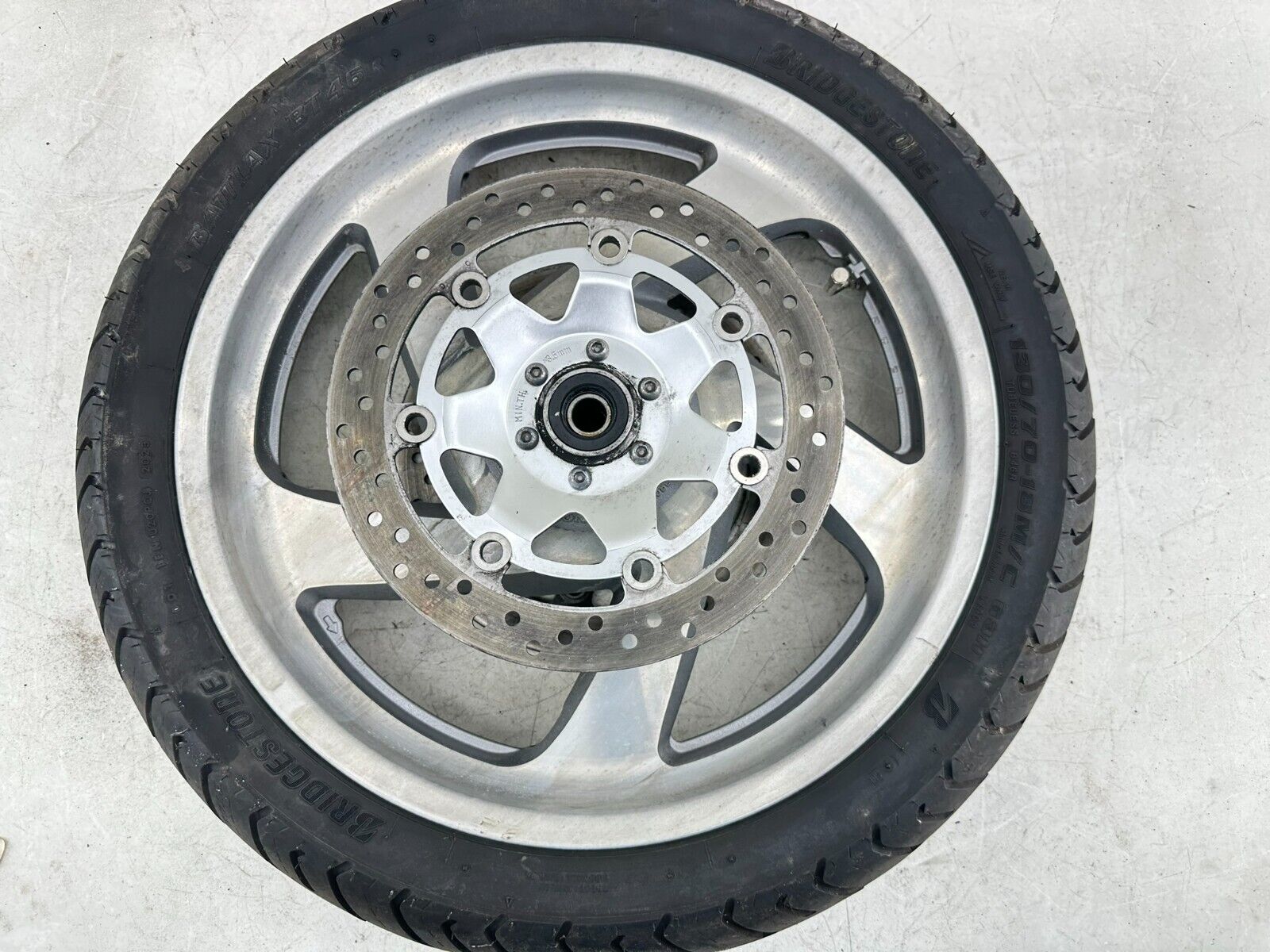 2004 Honda Goldwing GL1800 18" Front Wheel Rim Tire + Brake Rotors
