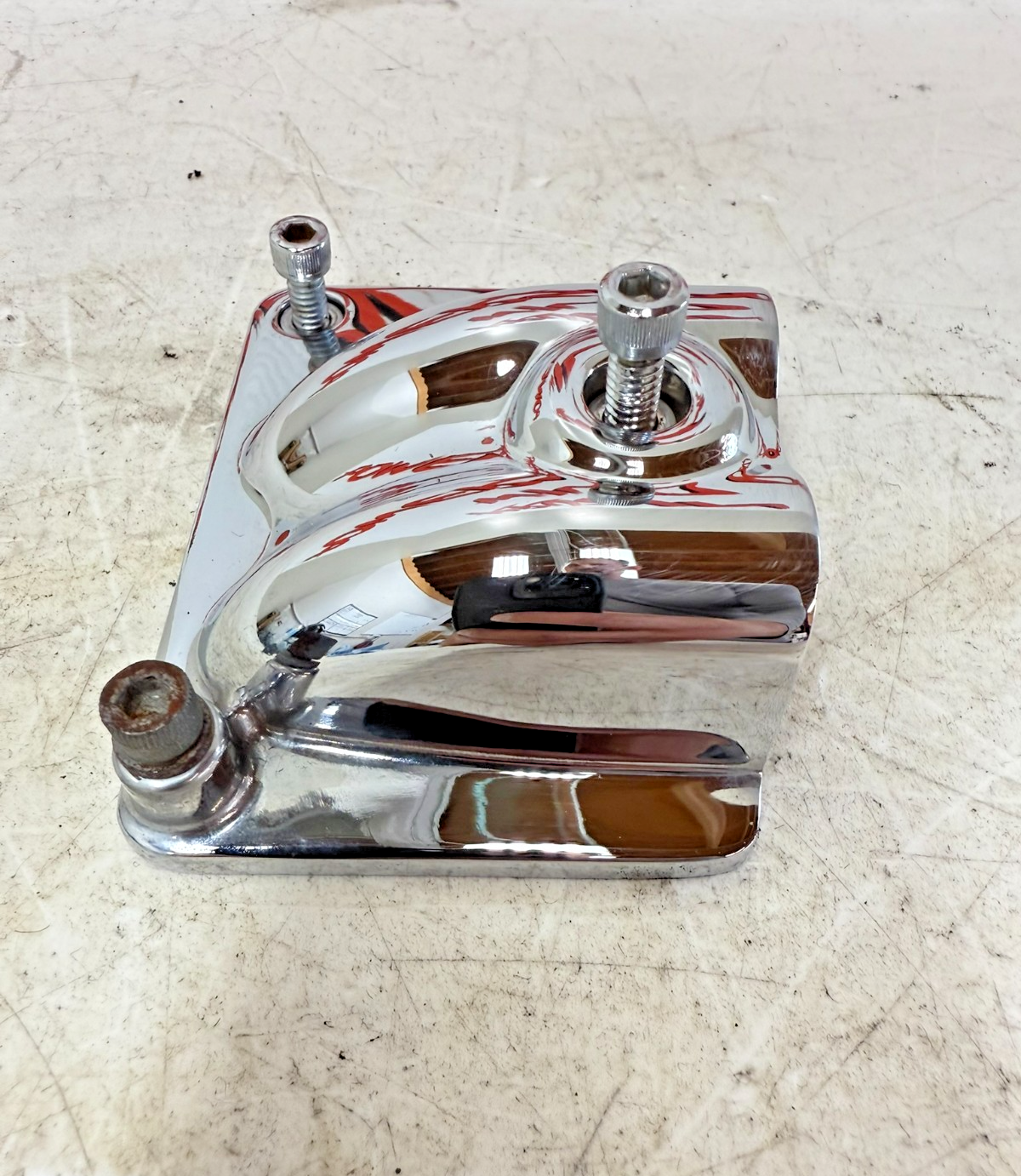 2003 HARLEY DYNA WIDE GLIDE Chrome Transmission Oil Line Housing  Cover 37183-99