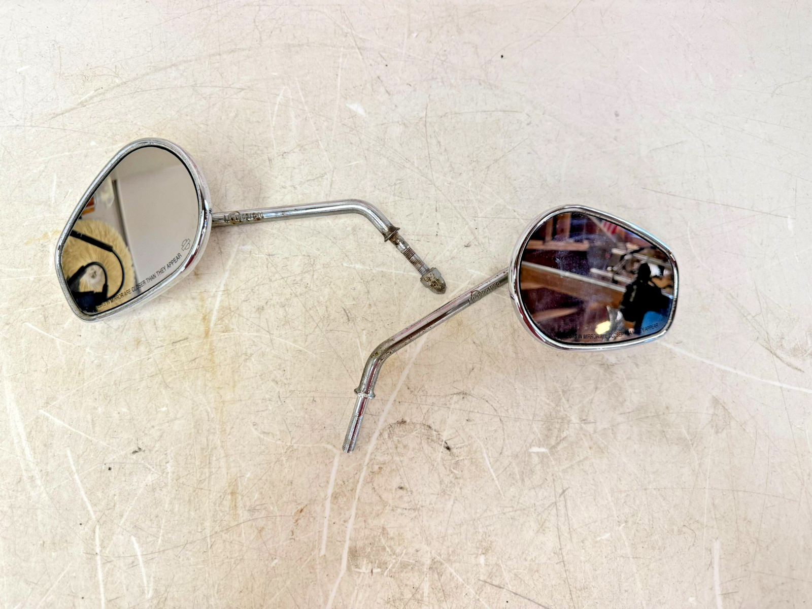 2003 Harley Davidson Sportster Left Right Side Mirror Rearview