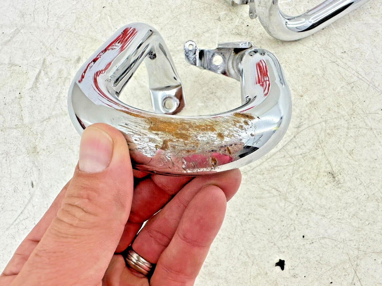 2004 Honda Goldwing GL1800 Right Left Chrome Saddlebag Crash Guard Bars