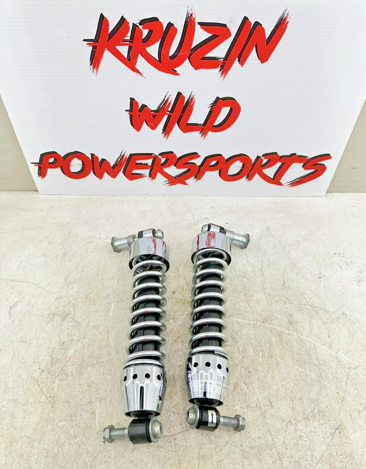 2003 Harley Davidson V Rod VRSCA Chrome Rear Shocks Suspension 12.25"