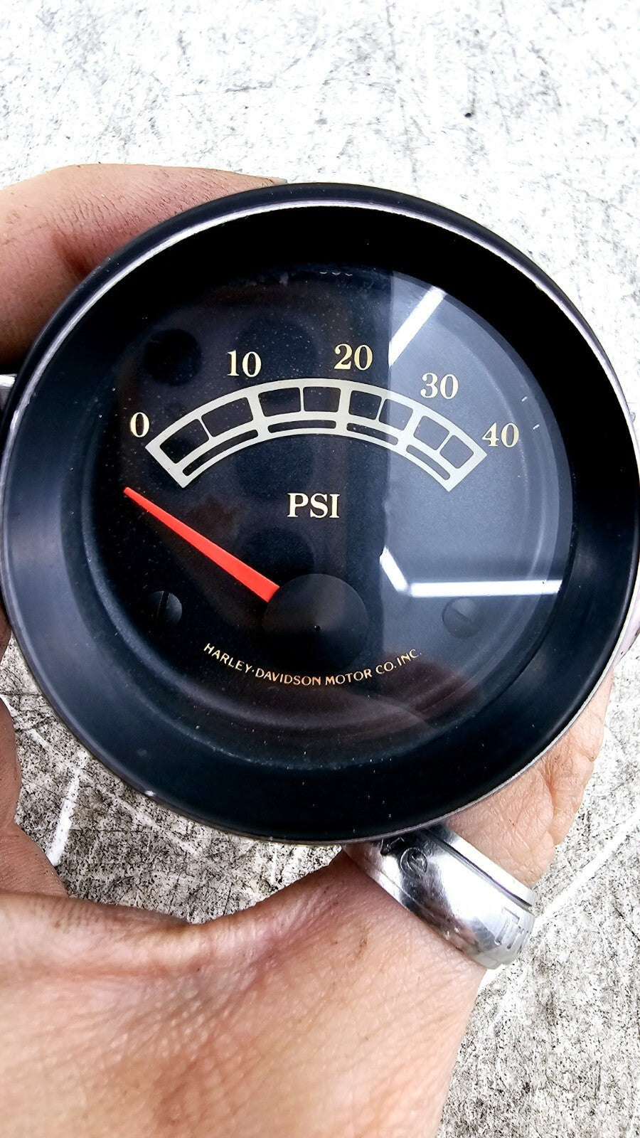 1994 HARLEY FLH ELECTRA GLIDE Oil PSI Pressure Gauge OEM Dash Meter Unit