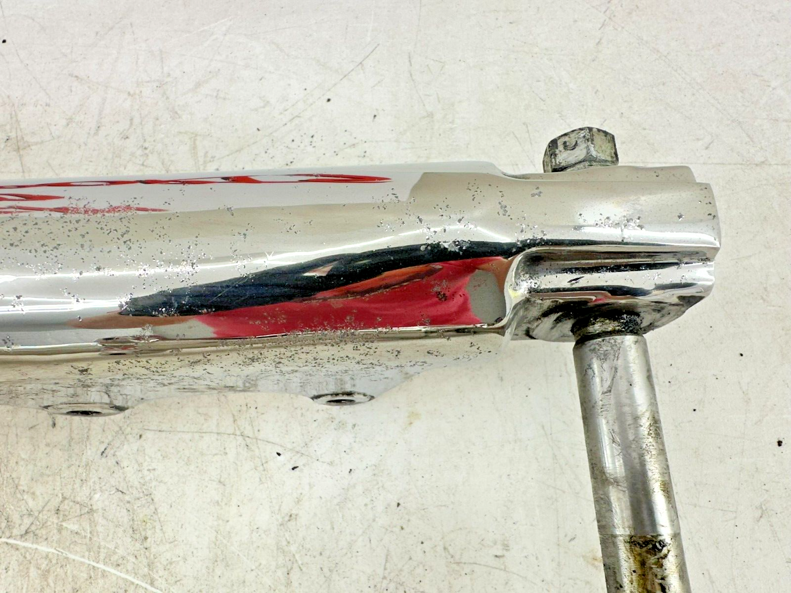 1995 HARLEY SOFTAIL Chrome Forks Front End Suspension Top Triple Clamp