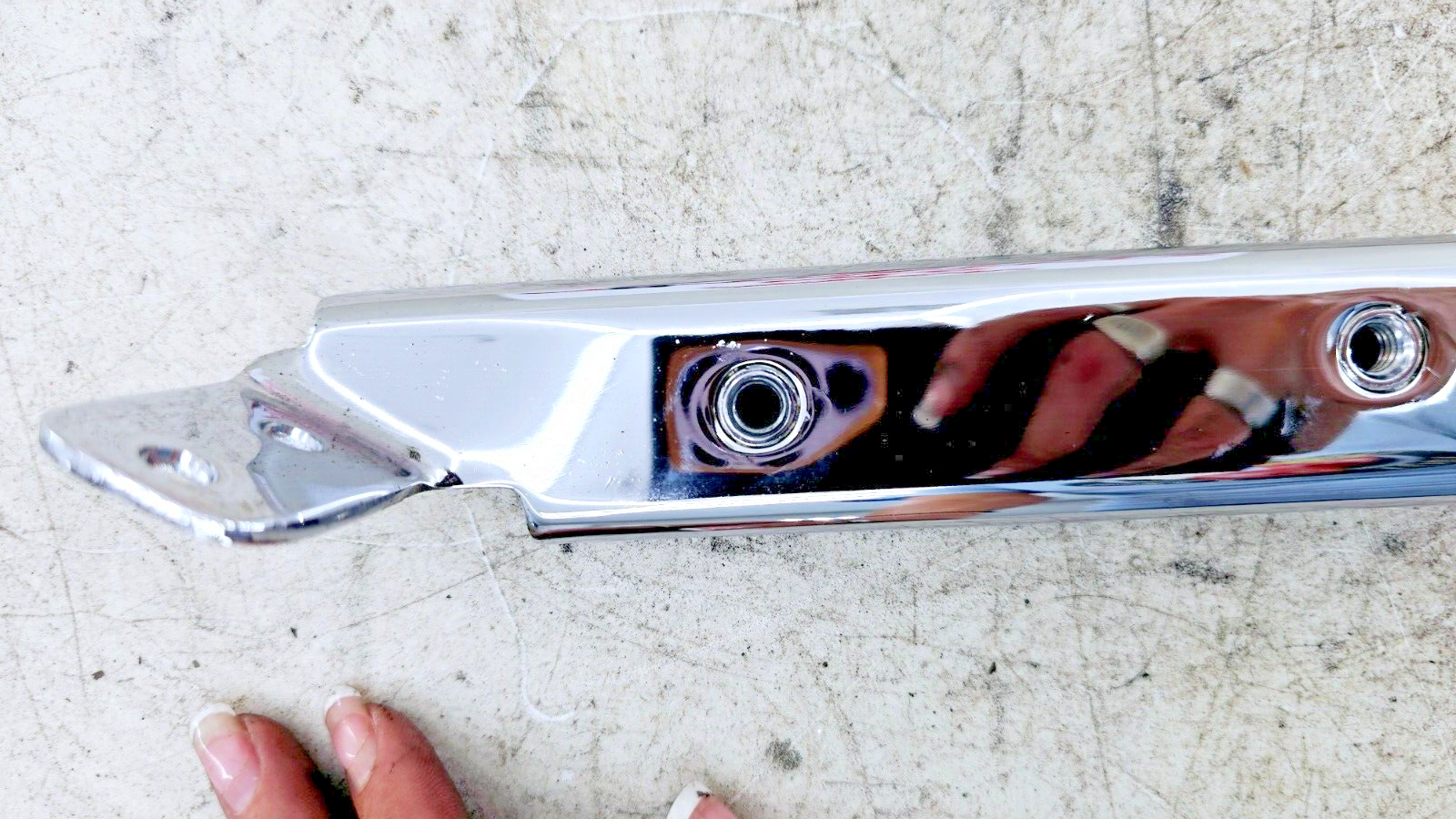 1998 HARLEY FLH ELECTRA GLIDE Chrome Saddlebag Mounting Bracket Arm Bars