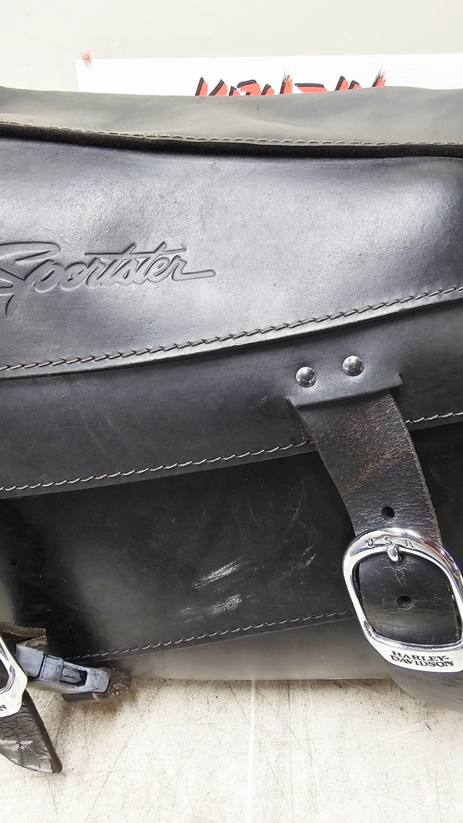 2001 Harley Davidson Sportster OEM Leather Saddlebags