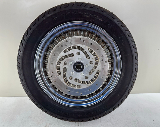 2005 HARLEY FLH ROADKING 16" Front Wheel Rim Oversize Spoke Tire