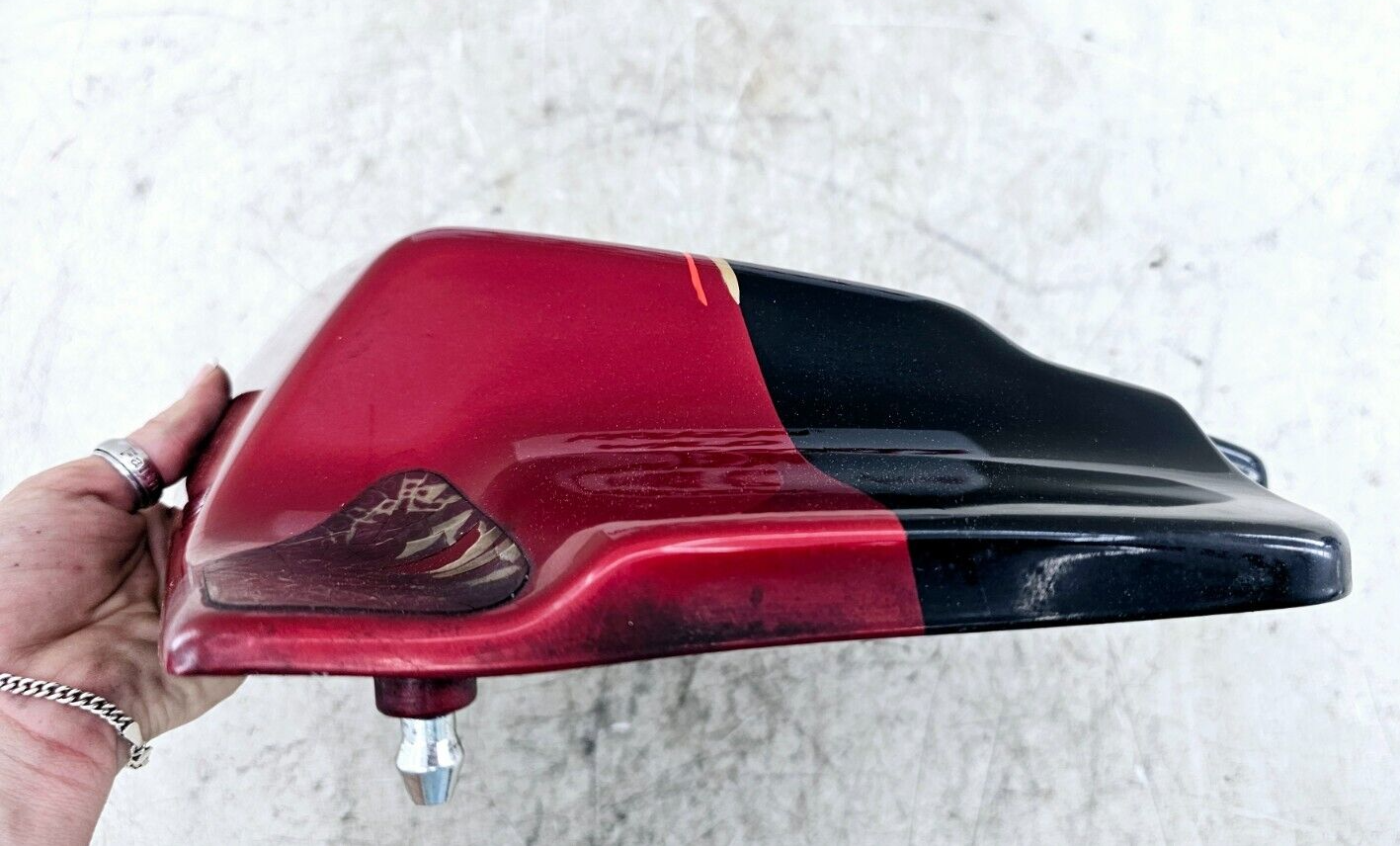 1998 HARLEY FLH ELECTRA GLIDE Right Side Cover Fairing Panel Cowl RED BLACK OEM