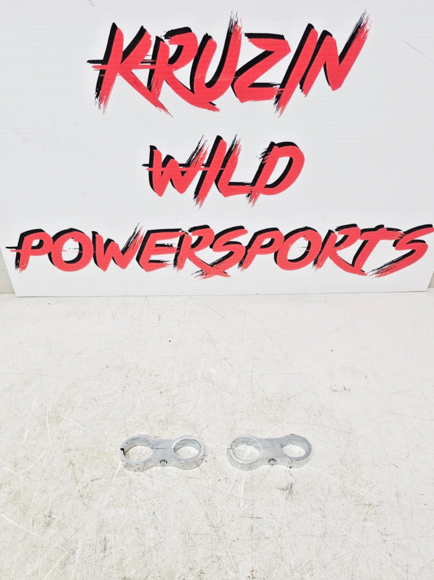 1993 HARLEY SOFTAIL Chrome Oil Cooler Mounting Separator Clamp