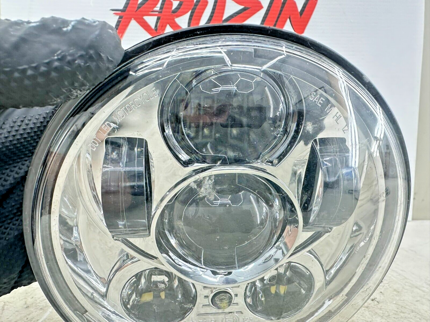 2001 HARLEY SOFTAIL Chrome Day Maker Projector LED Headlight 5.5" OEM HD