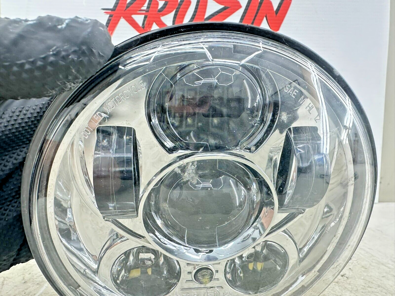 2001 HARLEY SOFTAIL Chrome Day Maker Projector LED Headlight 5.5" OEM HD