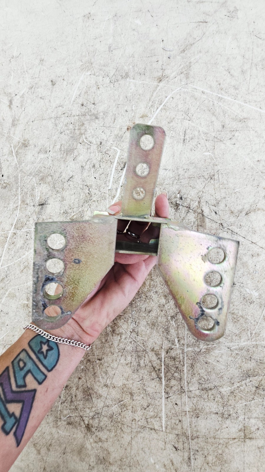 1996 HARLEY FLH ELECTRA GLIDE Driver Backrest Mounting Bracket Frame Dock