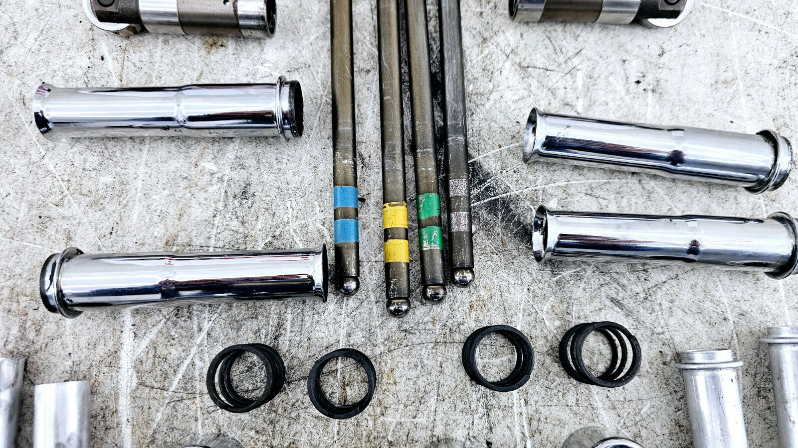 1995 HARLEY DYNA CONVERTIBLE Lifters Push Rods + Covers Cam Lifter Blocks