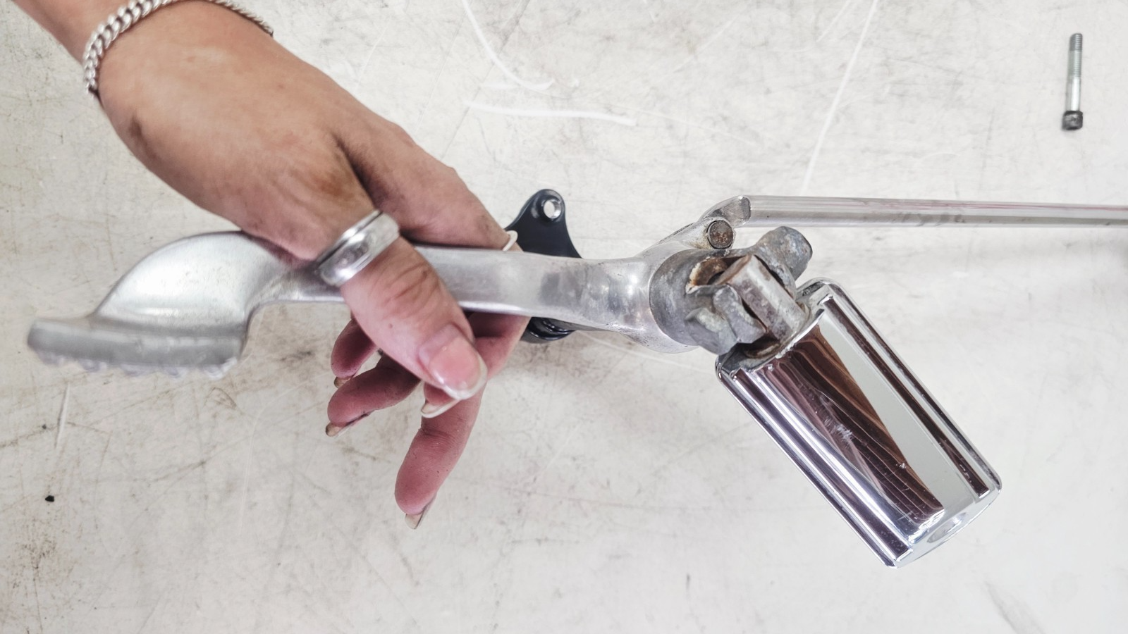 2001 Harley Sportster Forward Controls Rear Brake Master Shift Lever Brake OEM 