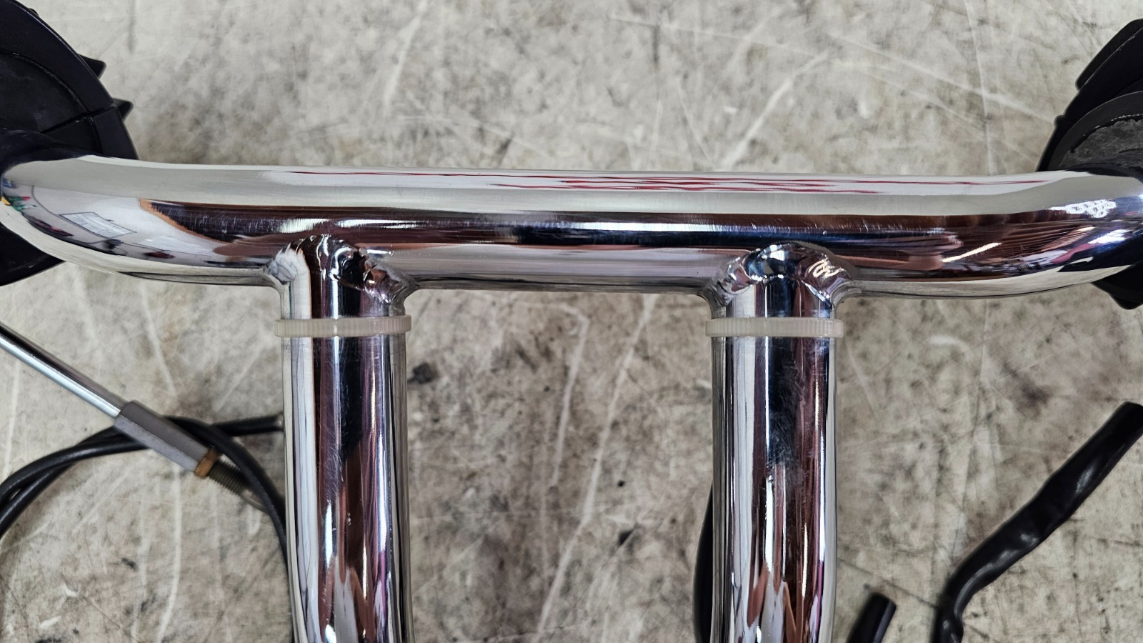 1990 Harley FXR FXRT FXRD FXRS FXLR FXRC Chrome Drag Bars 8" Risers Hand Control