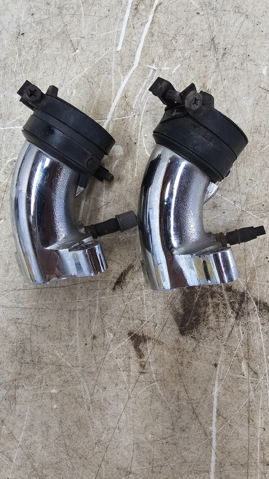 2000 HONDA VALKYRIE INTERSTATE Chrome Carb Carburetor Intake Manifold Runner Tub