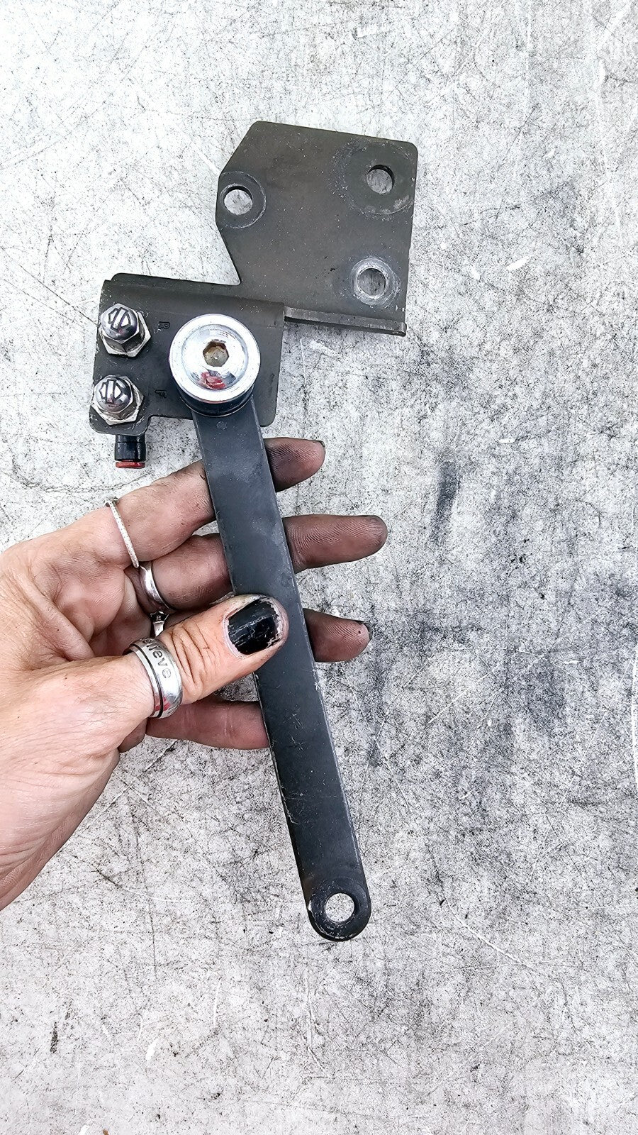 1998 HARLEY FLH ROADKING Back Rest Tour Pack Quick Release Docking Hardware