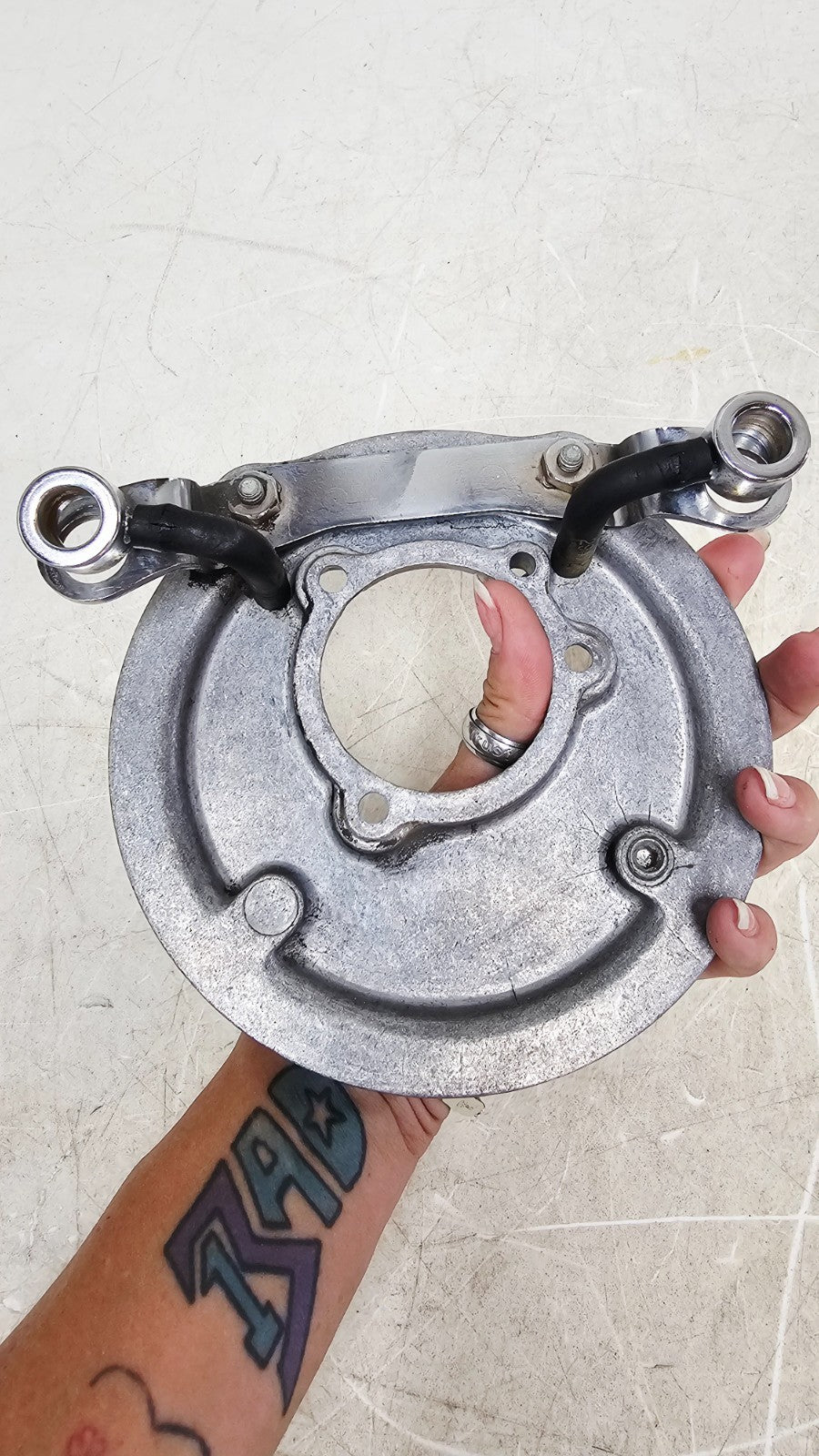 2002 HARLEY SOFTAIL Air Filter Housing Cover Backing Plate + Hardware