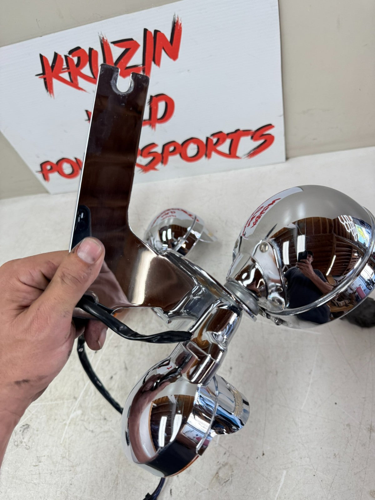 2003 HARLEY ELECTRA GLIDE Chrome Highway Fog Lamp Turn Signal Light Bar