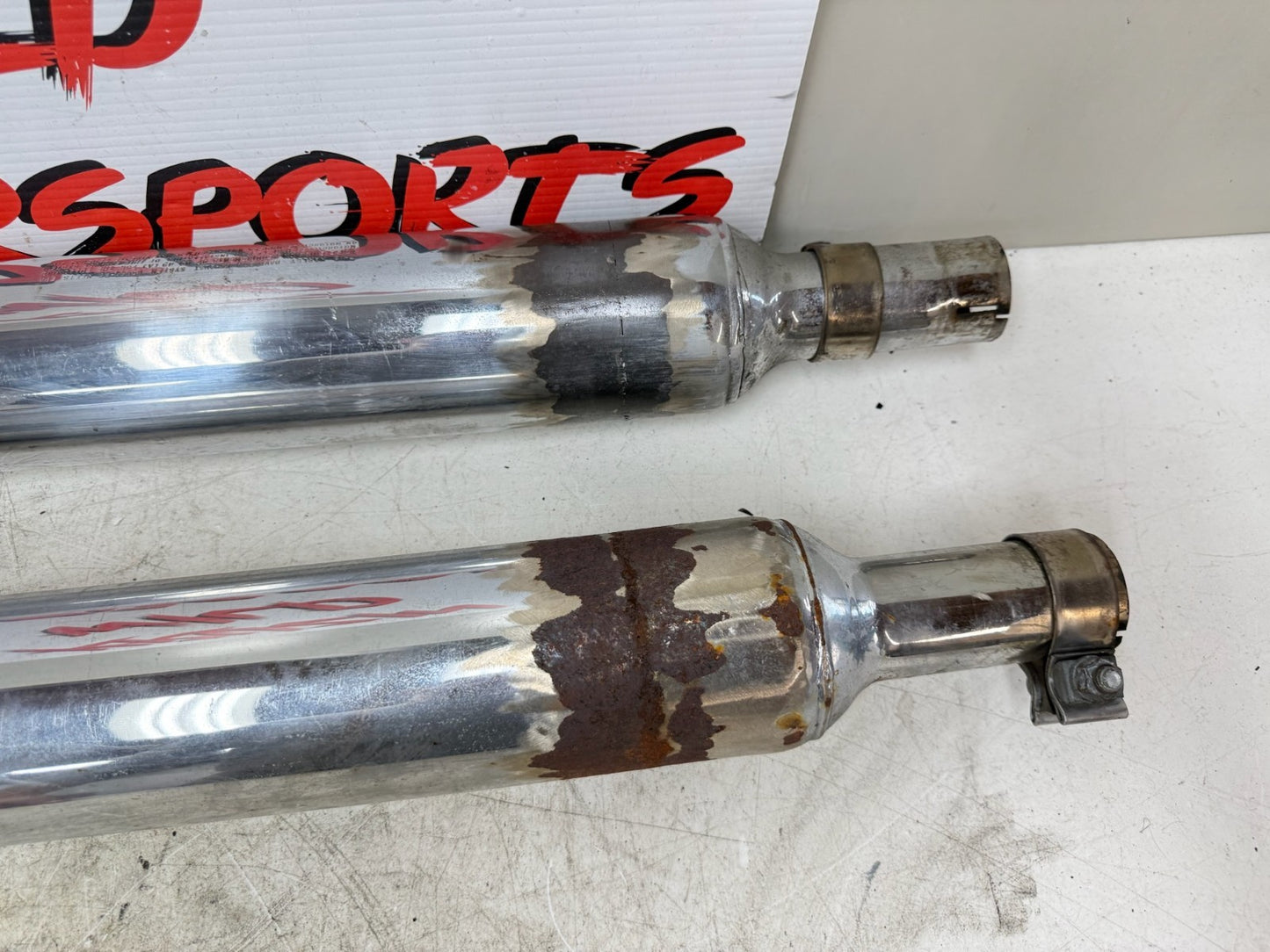 1995 HARLEY FLH ELECTRA GLIDE Fishtail Slip On Muffler Pipes
