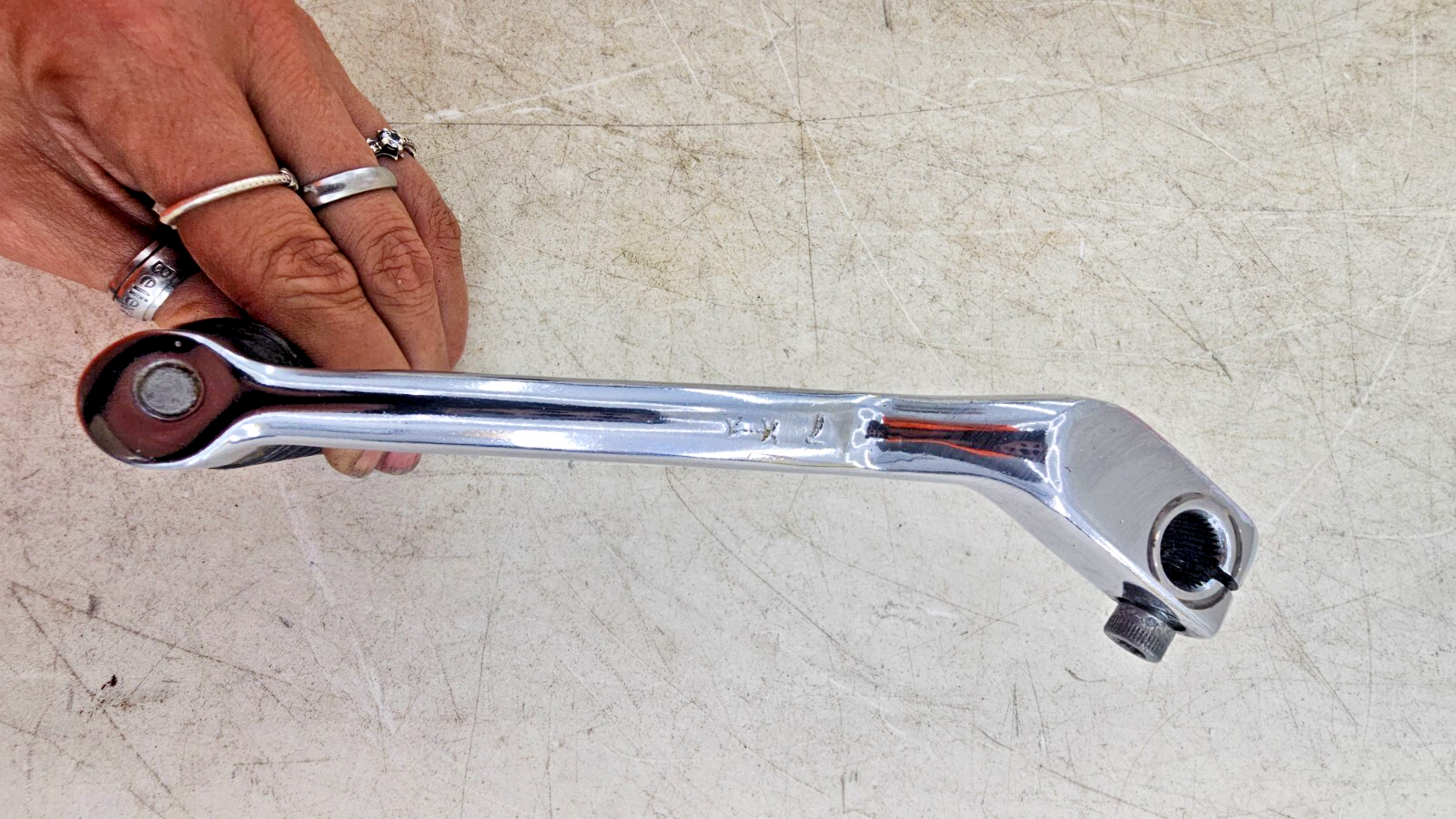 2000 HARLEY FLH ROADKING Chrome Heal Toe Shifter Shift Lever Linkage