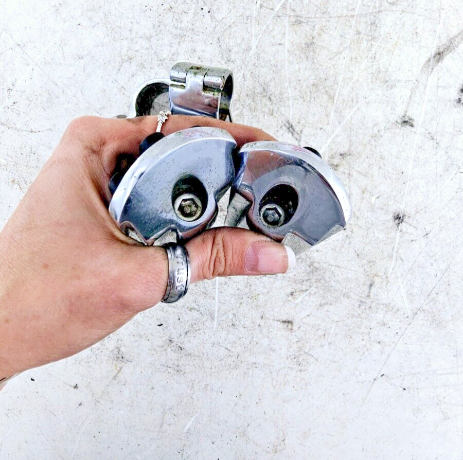 2002 HARLEY ELECTRA GLIDE Chrome OEM HD Highway Foot Pegs Peg Rest