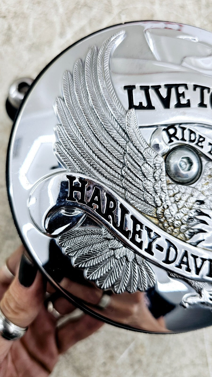 1999 HARLEY SOFTAIL Live to Ride Eagle Air Intake Filter Cleaner