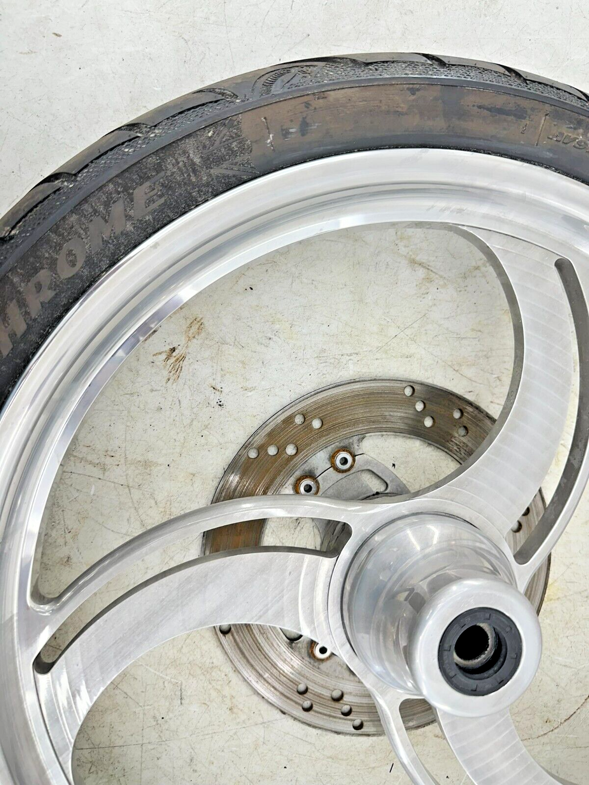 1999 HARLEY SOFTAIL 21" Front Wheel Rim Tire Mag 3 Spoke
