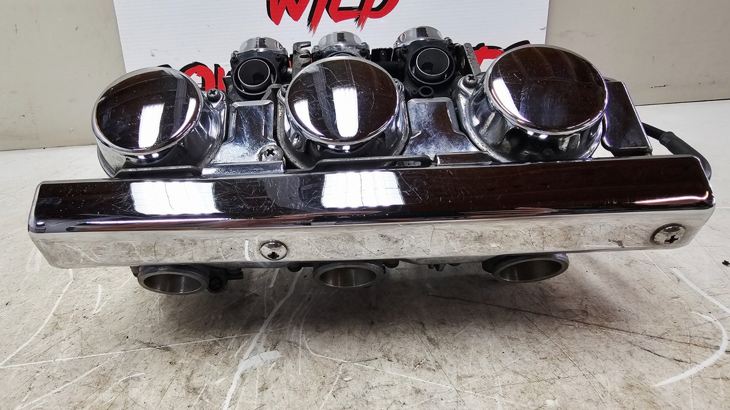 2000 HONDA VALKYRIE INTERSTATE Chrome Carb Body Carburetor Fuel Bowl Rack