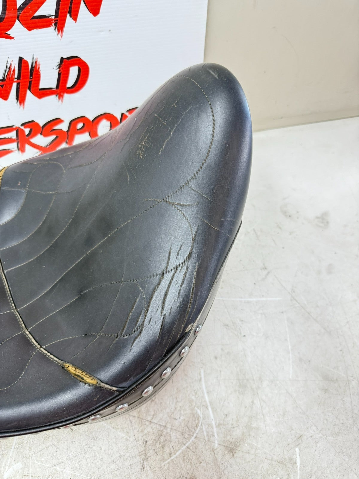 1997 HARLEY DAVIDSON SOFTAIL Corbin Driver Passenger Seat Studded