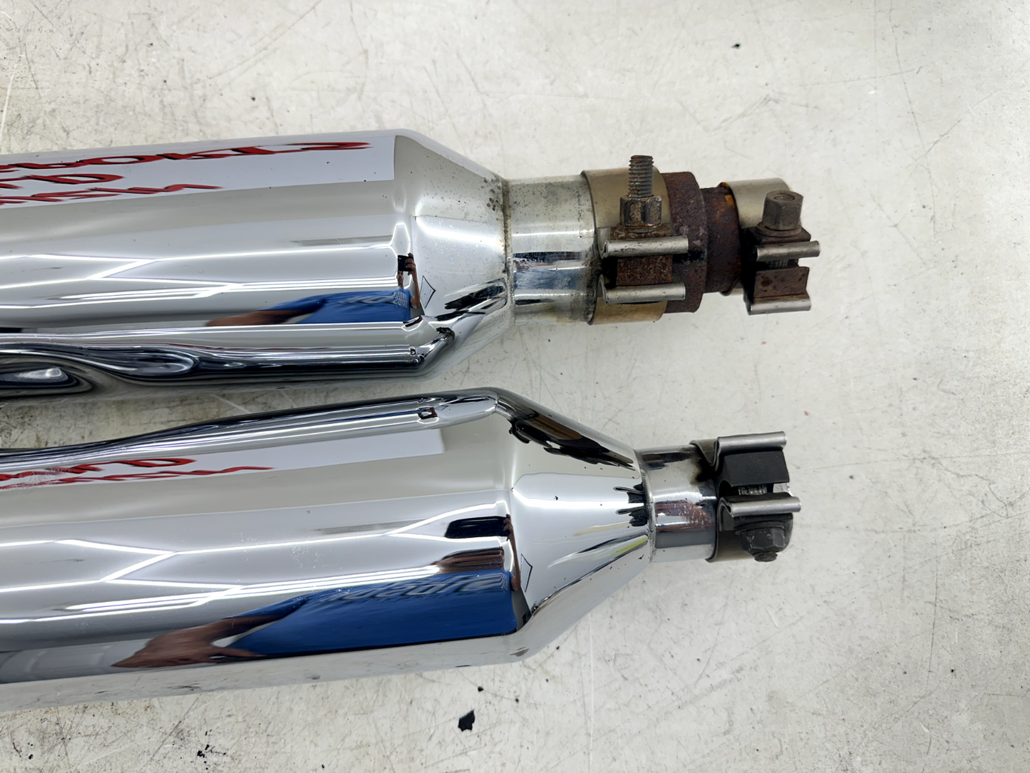 2003 HARLEY ELECTRA GLIDE classic Rinehart 4.5" Exhaust System Slip On Mufflers