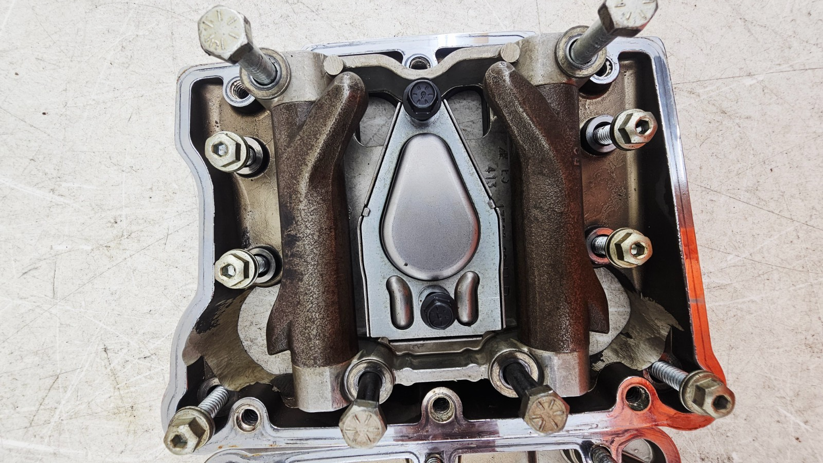 2000 HARLEY FLH ROADKING Chrome Cylinder Head Rocker Boxes 17593-99