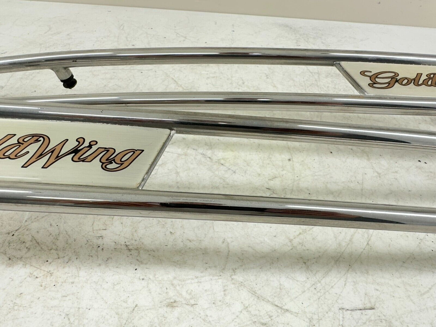 88-00 HONDA GOLDWING GL1500 Hondaline Chrome Saddlebag Door Lid Accent Guard