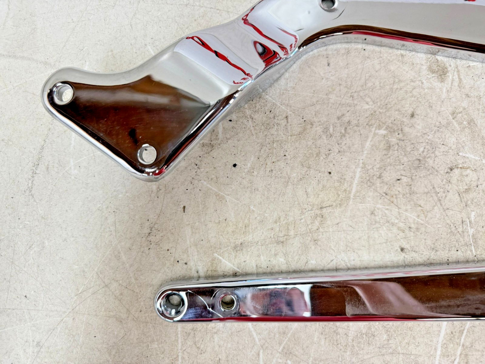 1997 HARLEY DAVIDSON SOFTAIL Chrome Rear Fender Frame Strut Arm Bars