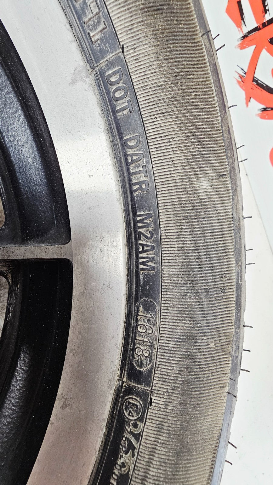 1996 HARLEY FLH ELECTRA GLIDE Front Wheel Rim Tire 10 Spoke Mag Brake Rotor 16X3