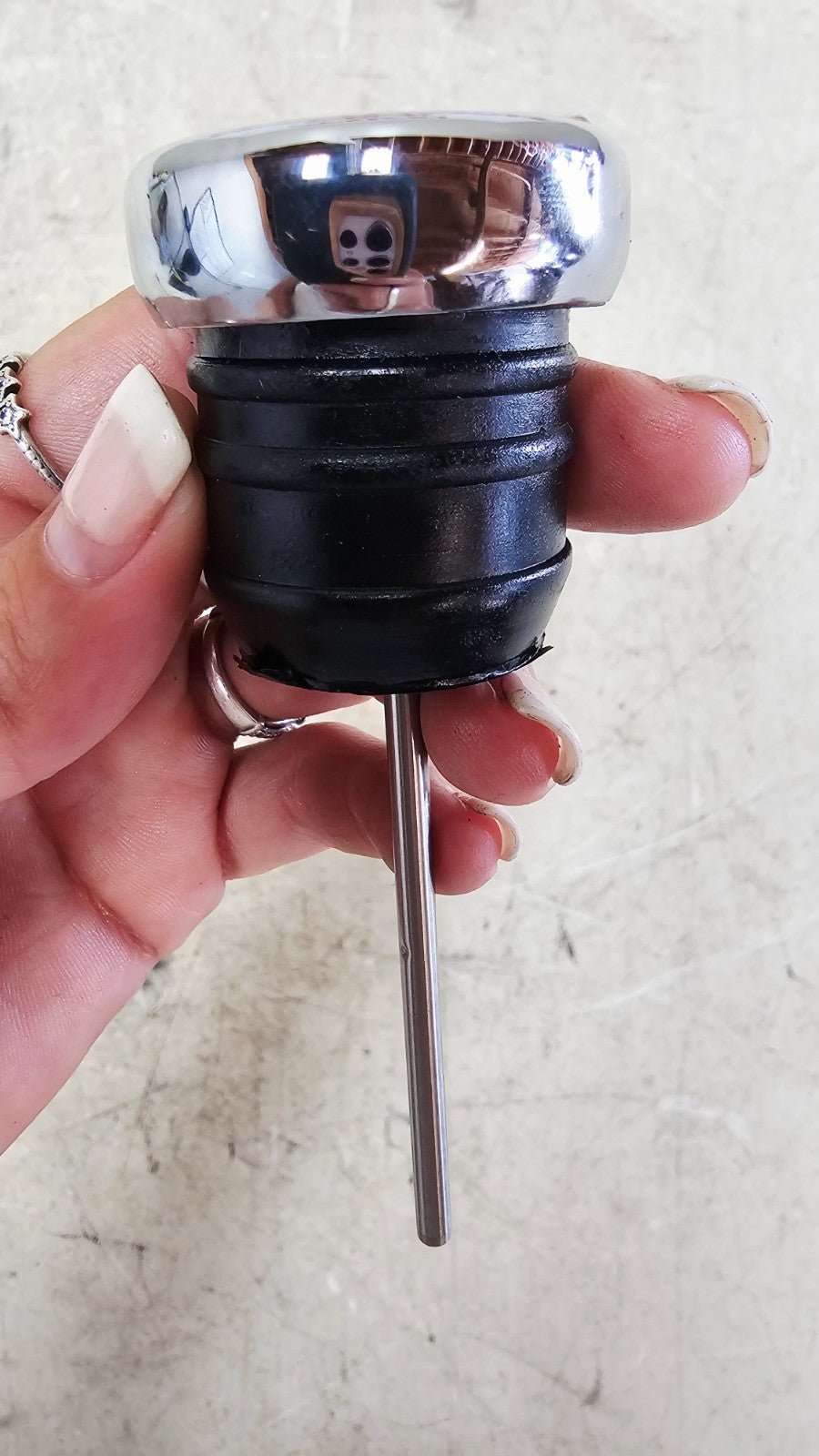 1993 HARLEY SOFTAIL Oil Tank Dipstick Temperature Gauge
